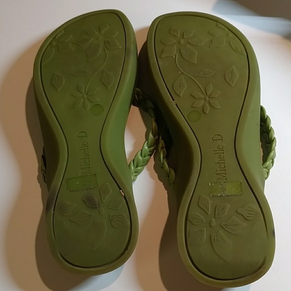 MICHELLE D LEATHER SANDALS - Picture 3 of 8